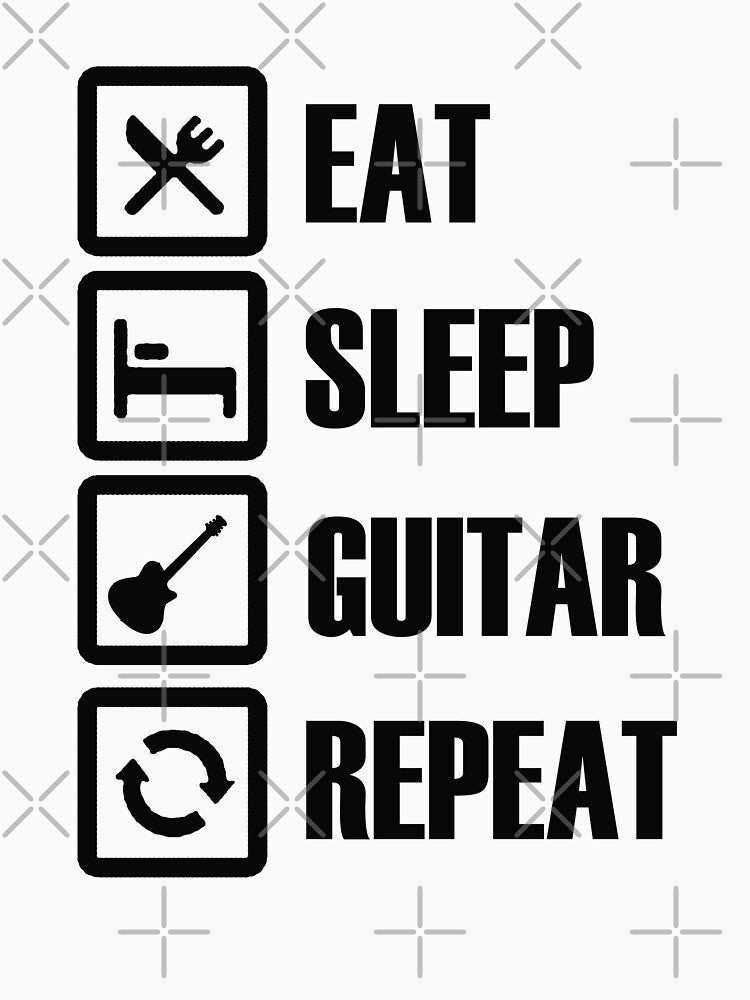 eat sleep guitar repeat guitarist gifts by SwifTech