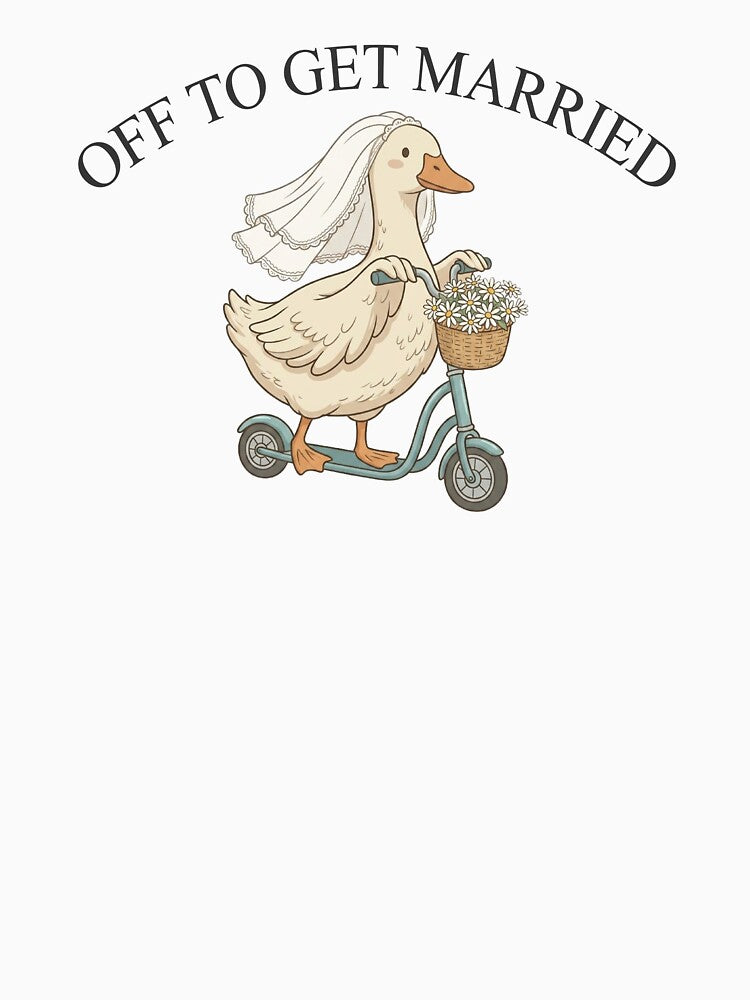 Off The Get Married Silly Goose Bride Shirt Funny Bachelorette Party Shirts Bridal Shower Gift Bach Weekend T-Shirt Girls Trip by LessIsLoud