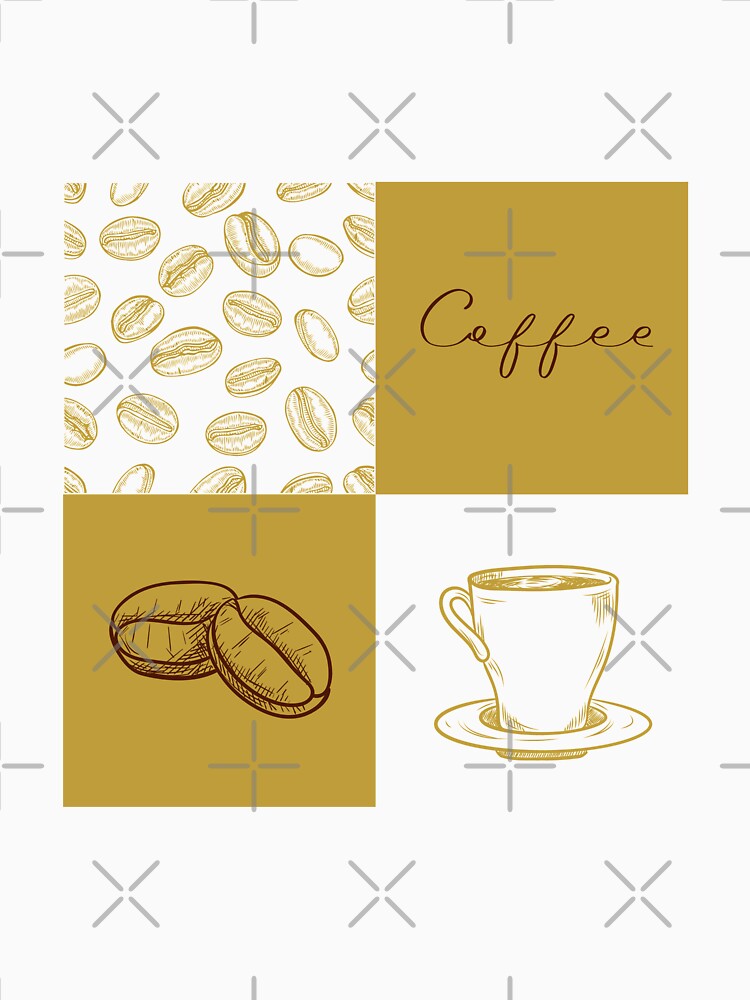 Coffee Grid Pattern by trendingatees