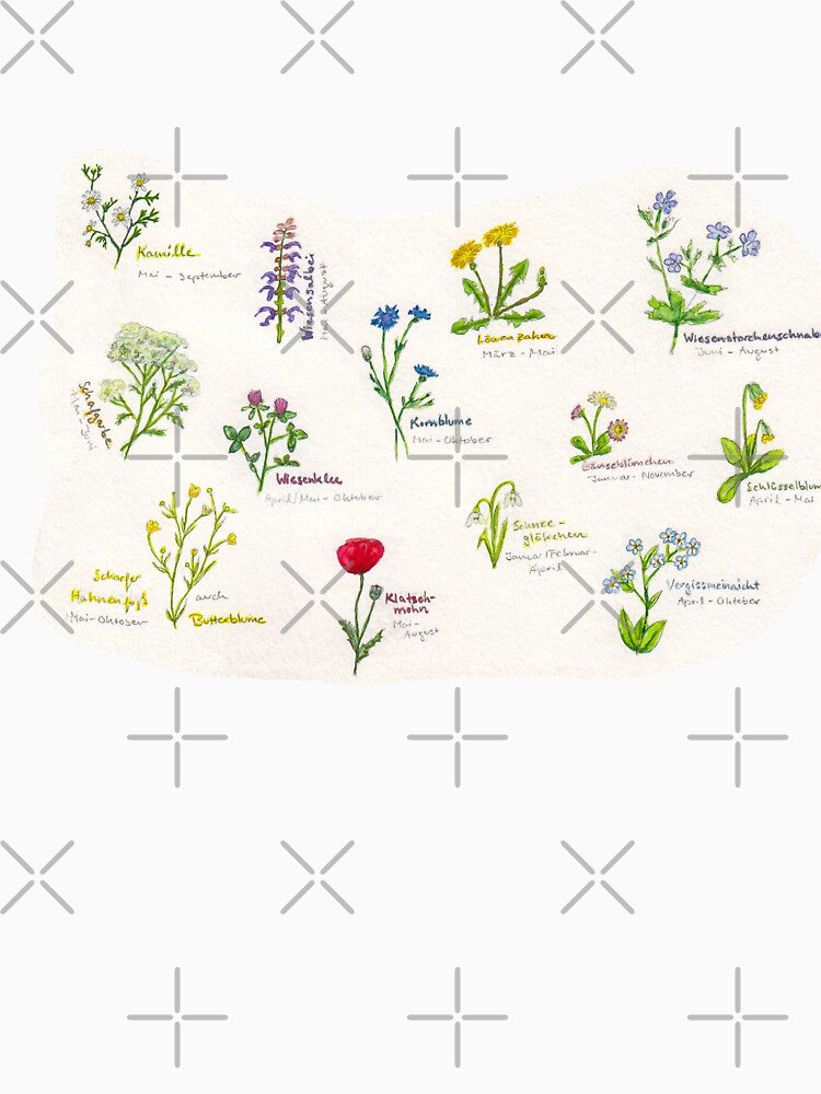 Botanical collection of wildflowers by drowning-radio