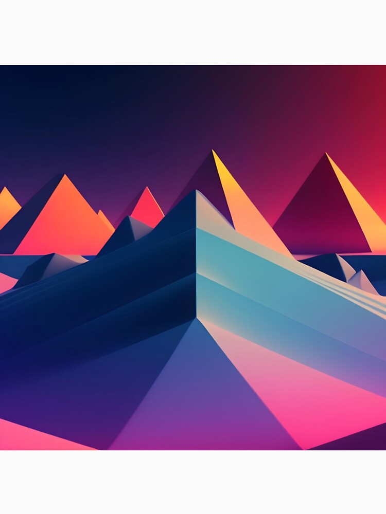 Dark minimalist moutain geometry - 8 by SpecialForceART