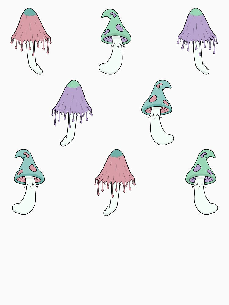 Pastel Fairy and Gloomy Mushroom by CreativeDraws42