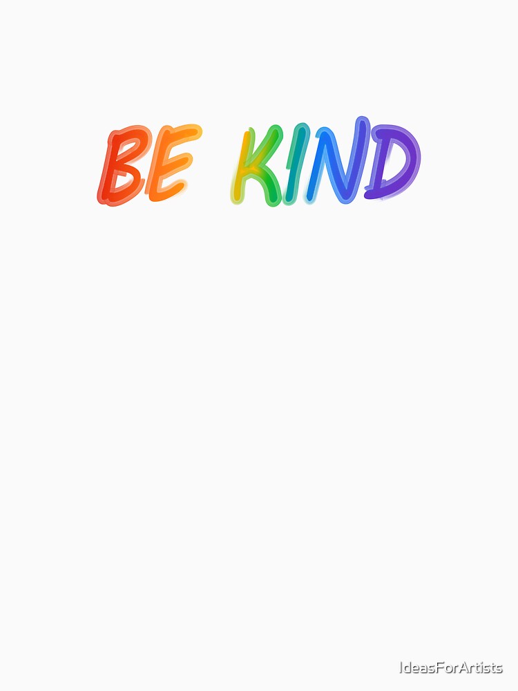 Be Kind Rainbow Text Brush Style by Inspirationmotivation