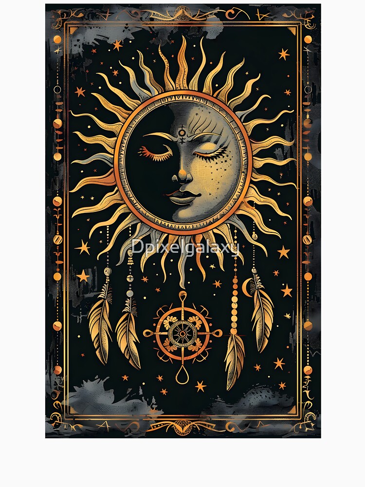 Celestial Harmony Sun and Moon by Dpixelgalaxy