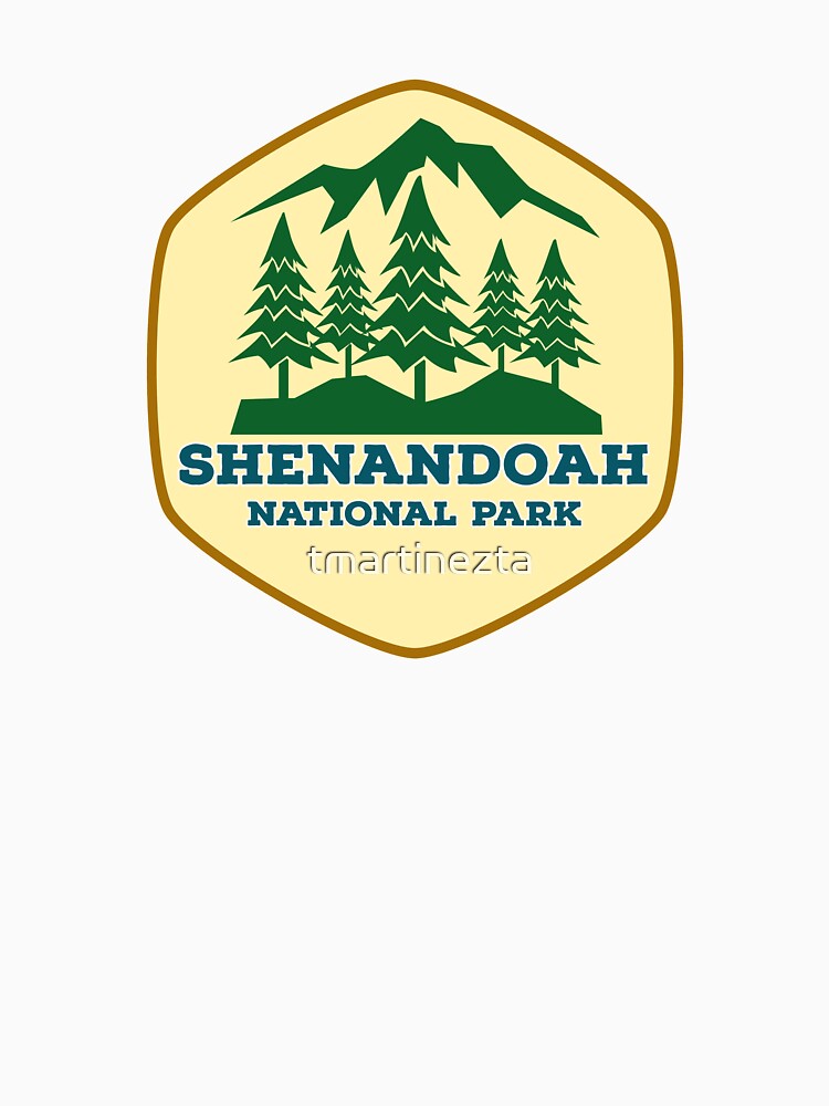 Shenandoah National Park Virginia Vintage Retro Hiking, Camping Adventure Summer Vacation Travel by tmartinezta