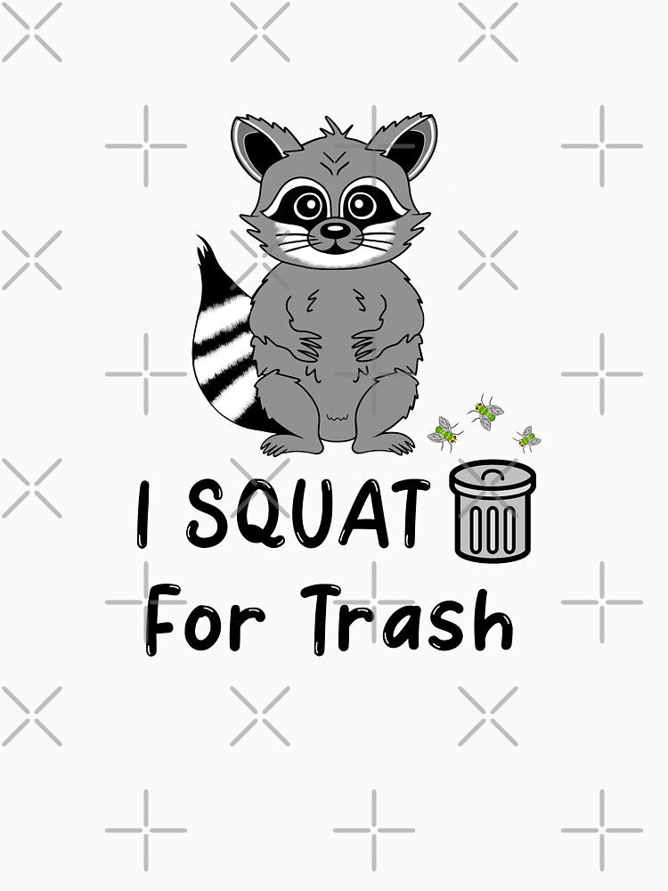 Funny Raccoon Trash Can by Sartoris Art