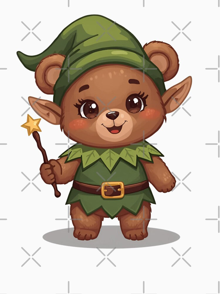 Dwarf with magic wand in the fairytale forest by SimonsDesignArt