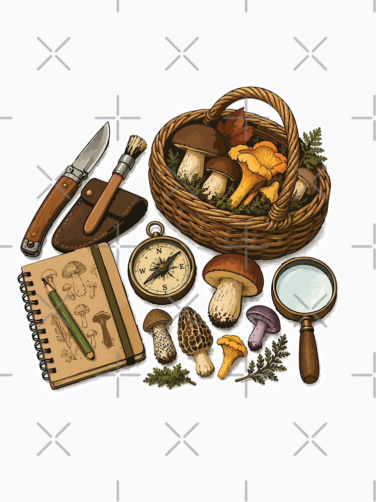 Mushroom Foraging Essentials | Mycology Field Kit | Mushroom Hunter Gear | Forest Explorer Gift by SimplePoDesign