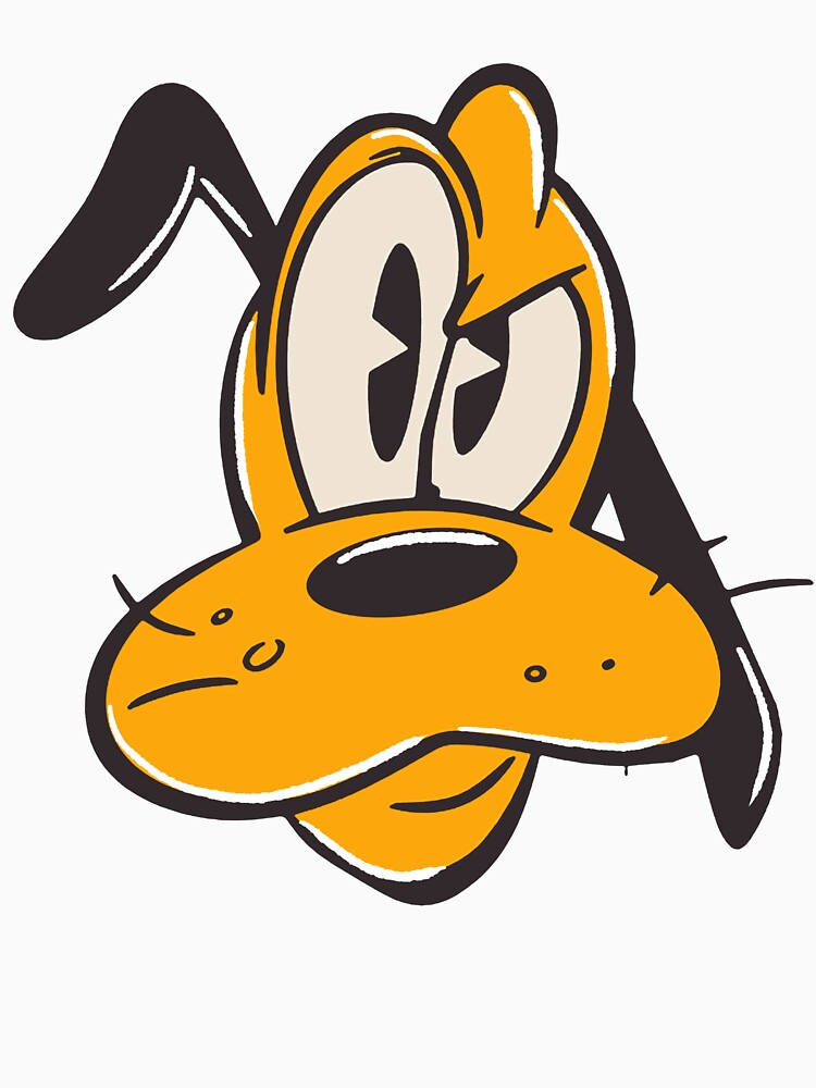 Funny Orange Cartoon Dog Big Face by JoshThree