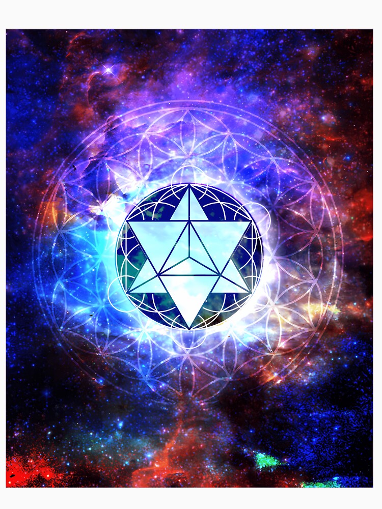 Sacred Geometry Merkaba Abstract by jyabbmgxek27