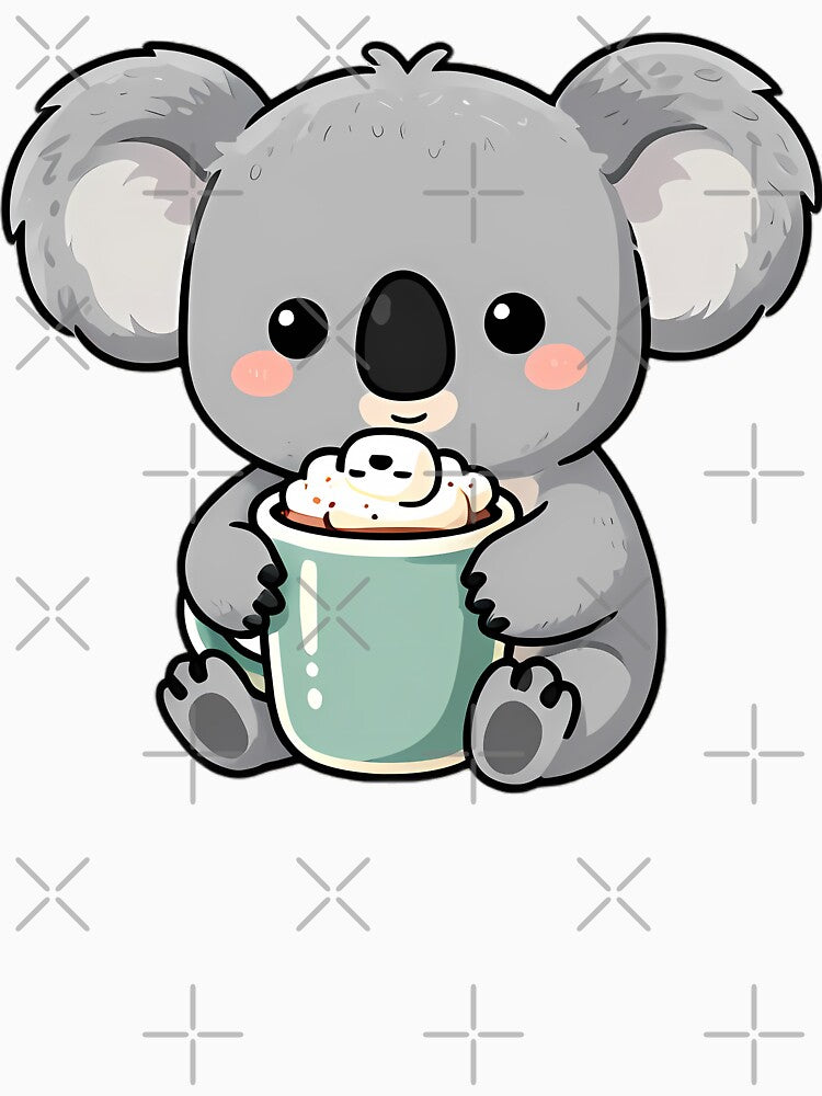 Cute Baby Koala Hugging Nutmeg Hot Cocoa Mug by pumsquare