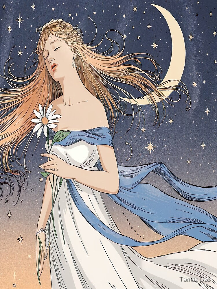 Alphonse Mucha Celestial Dream by Tamas Das