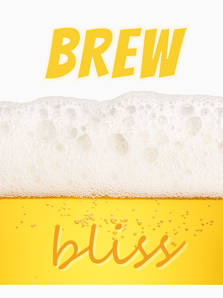 Foamy Beer Graphic with Blissful Vibes by E20STUDIO