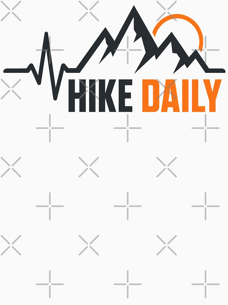 Hike Daily – Mountain Pulse Outdoor Adventure Hiking Lifestyle Design by SaDesign99