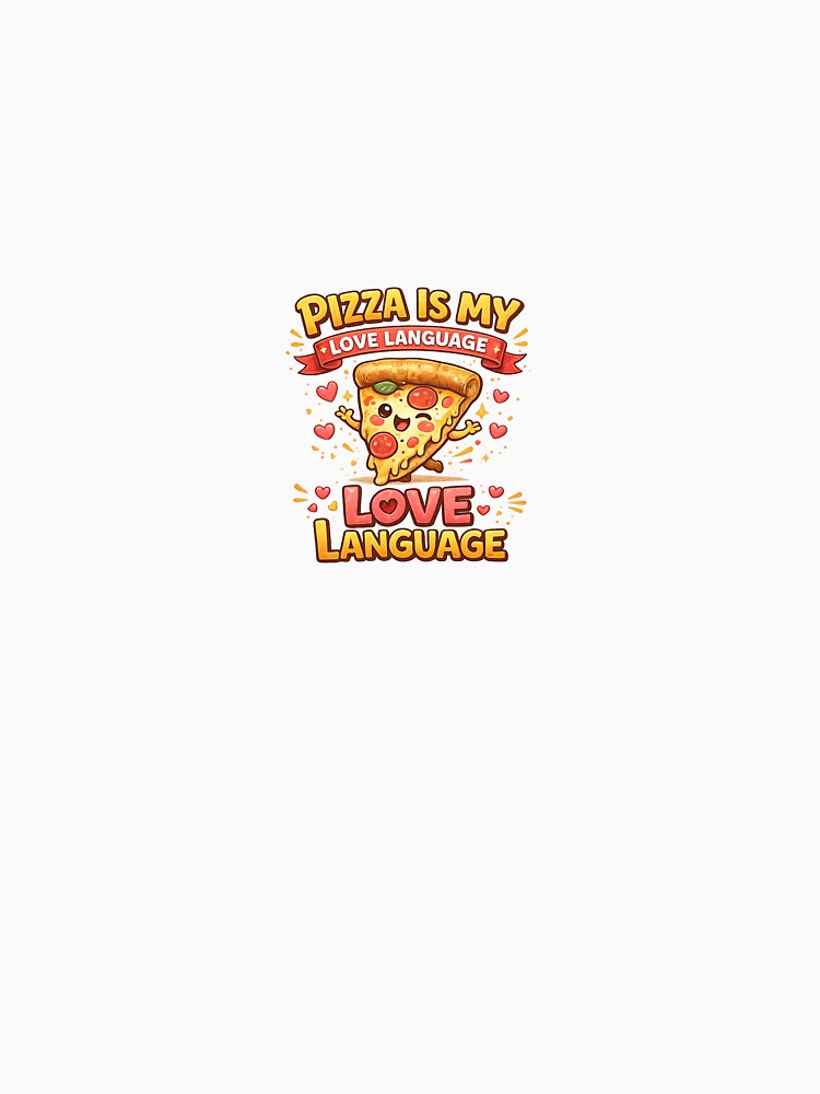 Pizza Is My Love Language Funny Design by SugarSketch by VanshShristi