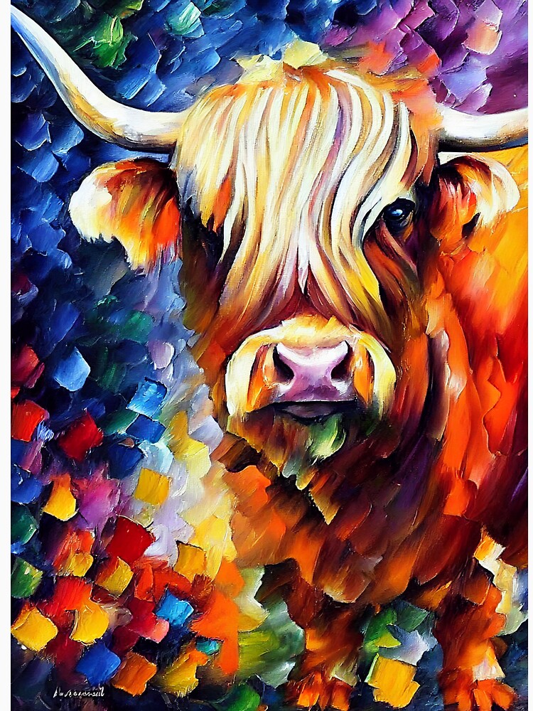 Highland Cow Oil Painting by StephenJSmith