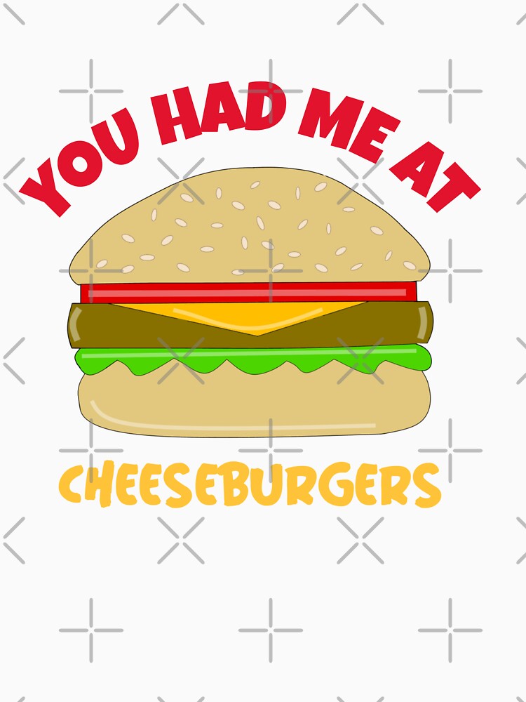 Funny Cheeseburger Burger Lover- by Sartoris Art