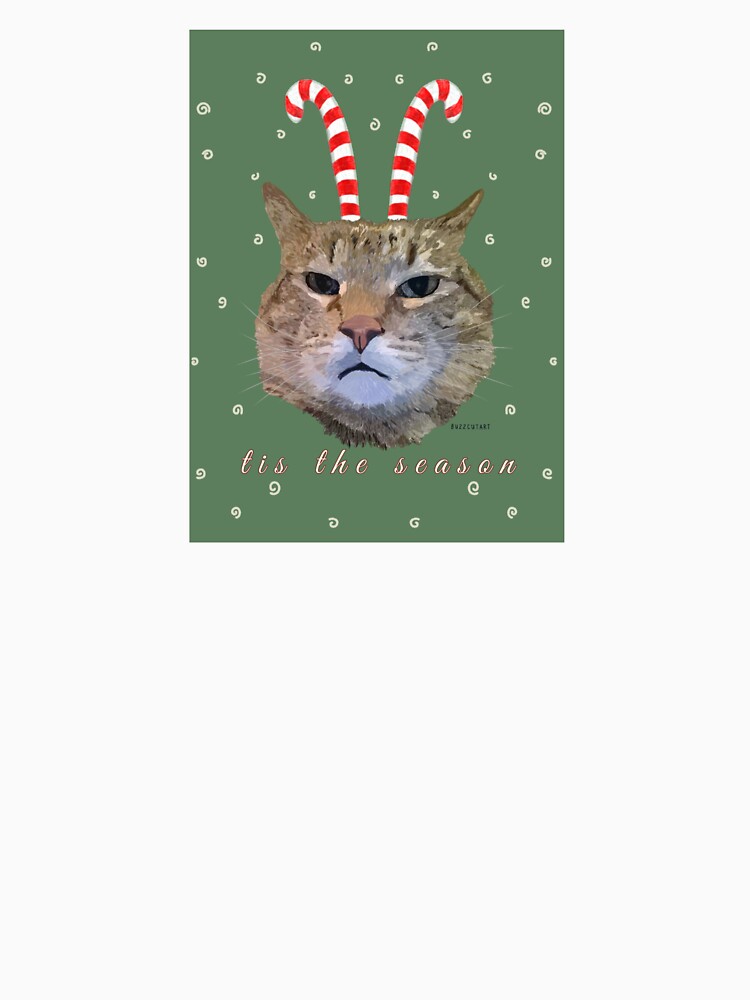 Tis The Season Cat by buzzcutart