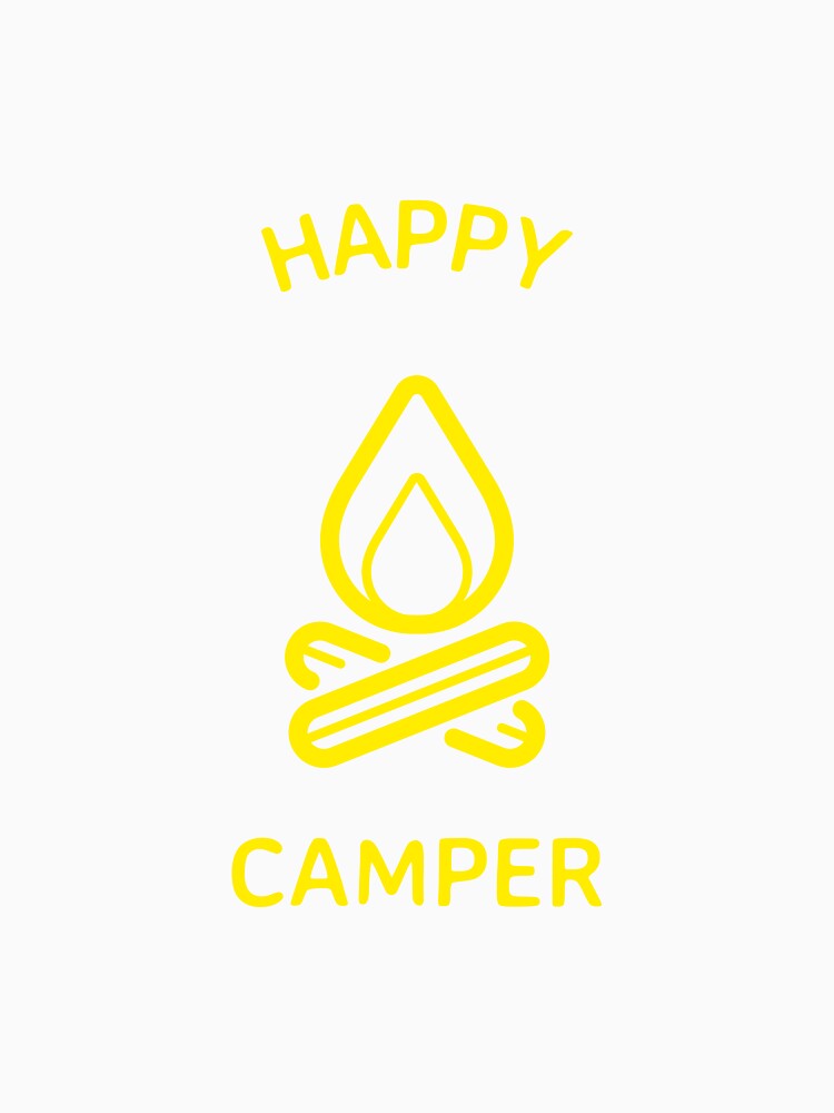 HAPPY CAMPER kayak camping tshirt by SabalTees