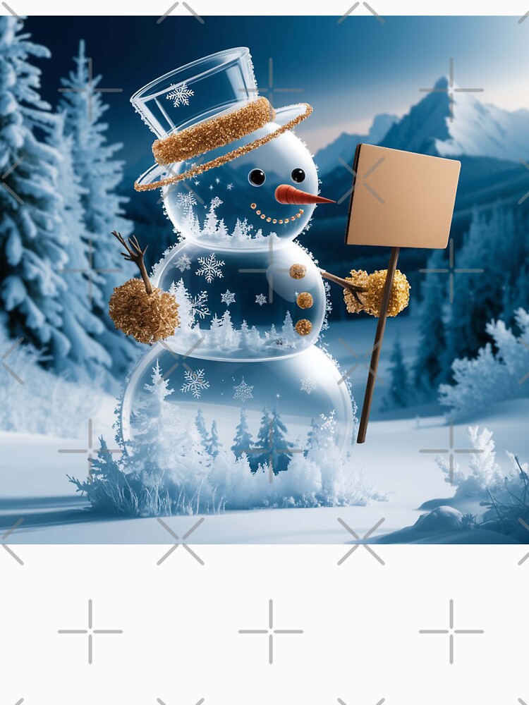 the transparent snowman masterpiece by GadiDesignArt