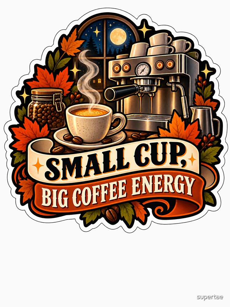 Small Cup, Big Coffee Energy Barista by supertae