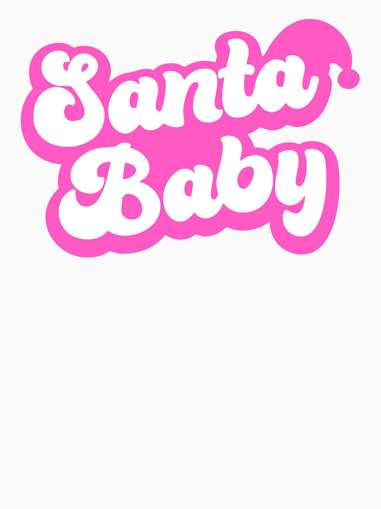 Pink Santa Baby - Retro Holiday Christmas by DGMaxShop