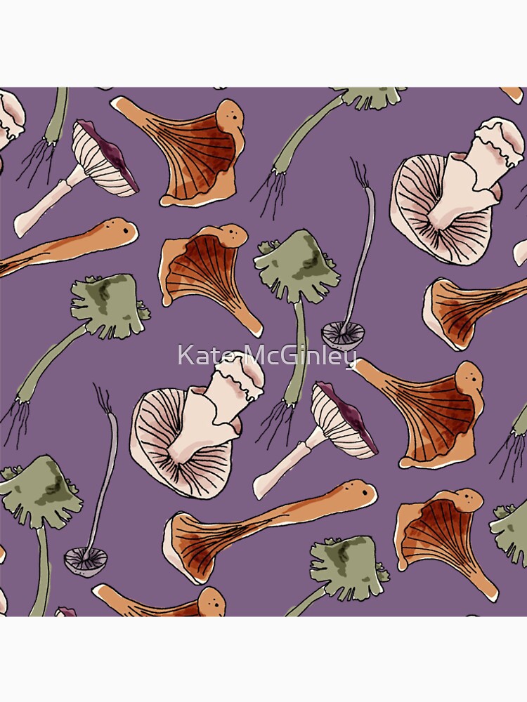 Mushrooms (purple) Tails of the woodland by Kate McGinley
