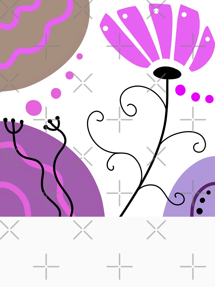 Purple Whimsical Boho Design by Sartoris Art