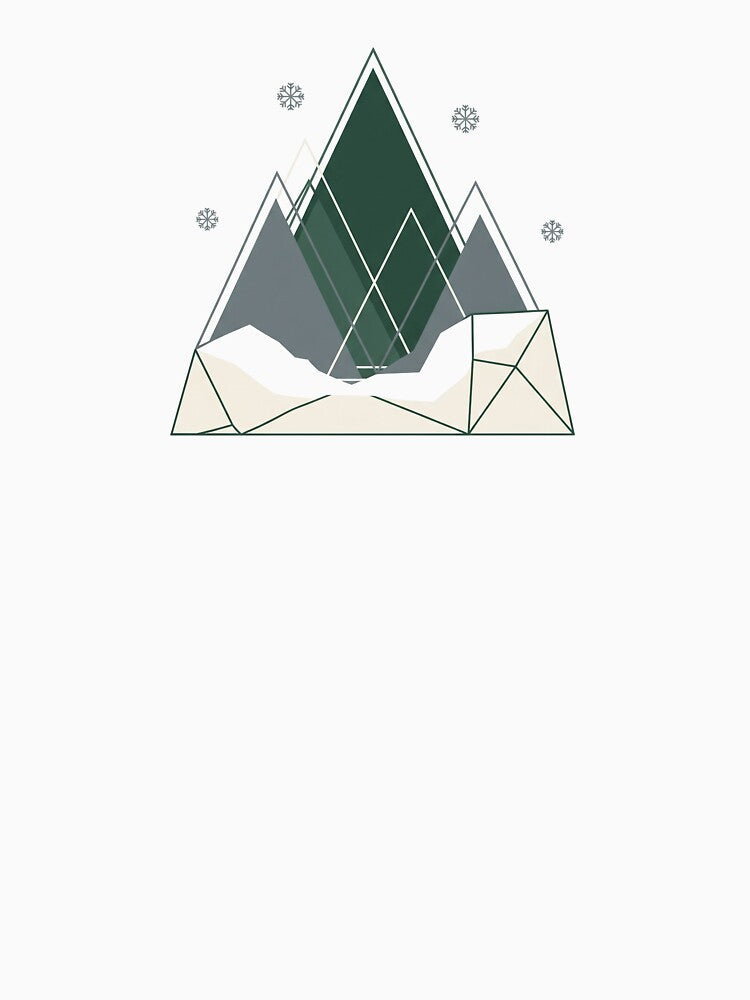 Geometric Mountain Landscape by Pitujuck Kachanond