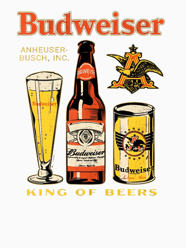 Budweiser King of Beers Vintage Illustration by Moonpaw-Whimsy