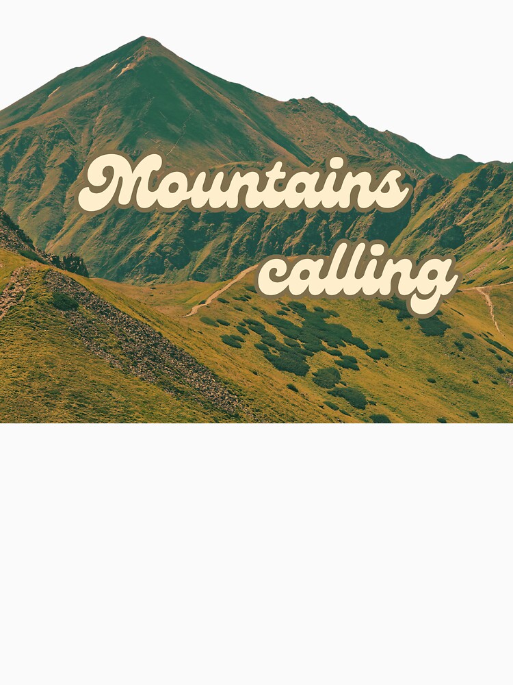 Mountains Calling – Minimalist Adventure for Mountain Lovers by SzymonC000zyArt