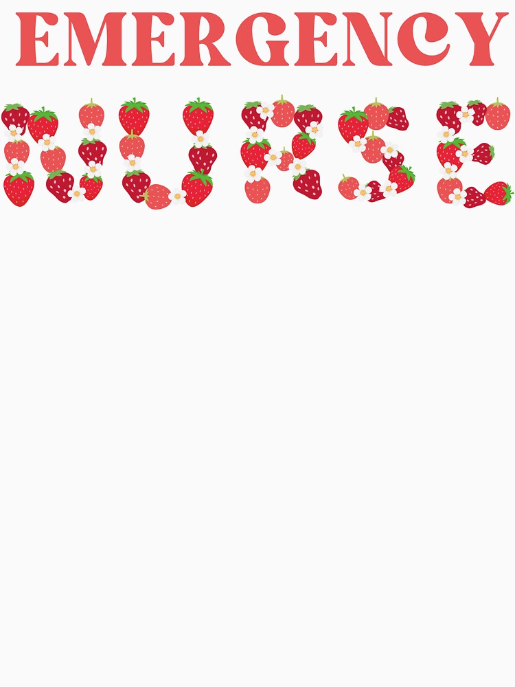 Emergency Nurse Strawberry Letters by AsinusAS