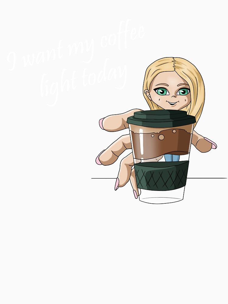 I want my coffee light today by Adzaart