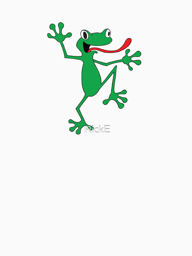 Frog Cartoon Illustration Funny Frog Kids by RickE