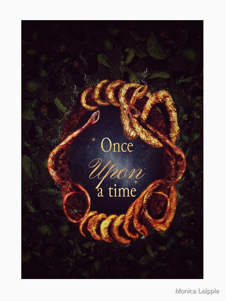 Gothic fairy tale wall art once upon a time by Monica Laipple