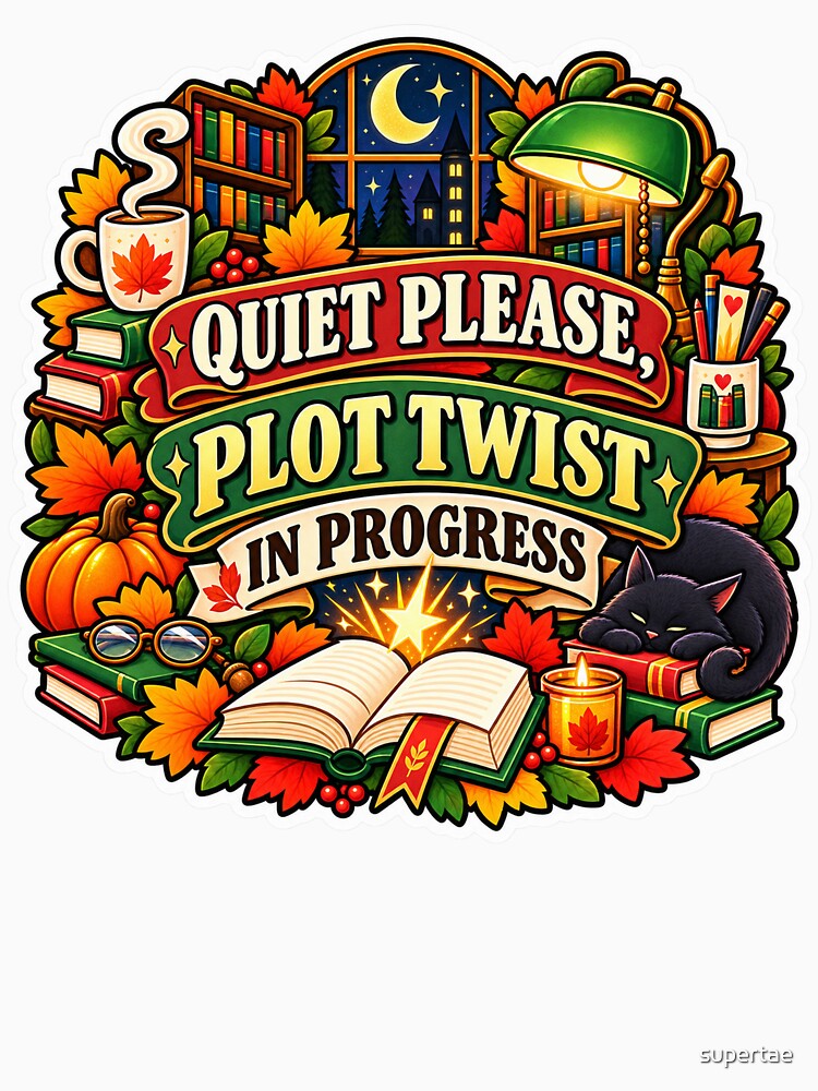 Quiet Please, Plot Twist In Progress Librarian by supertae