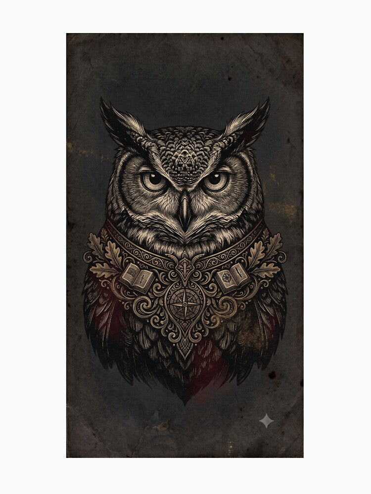 Moody Owl by Nocturnbotanica