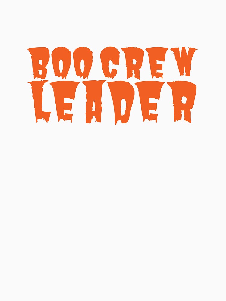 Boo Crew Leader Funny Halloween Teacher Spooky Shirt Design by E-lenaLu