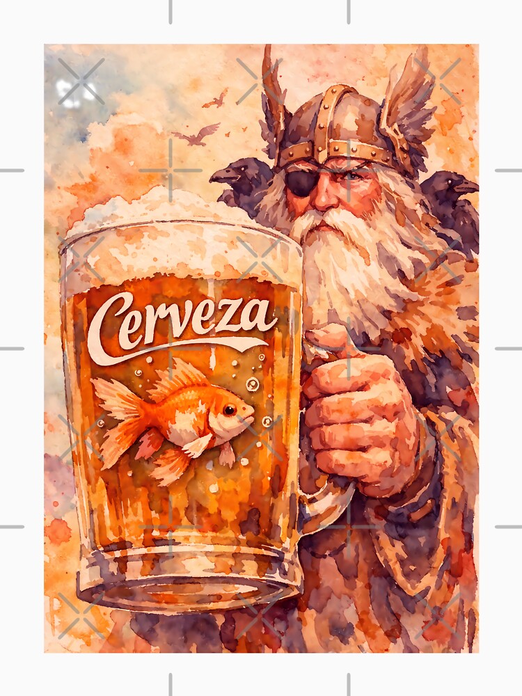 Odin with Cerveza by Sarcastic designs