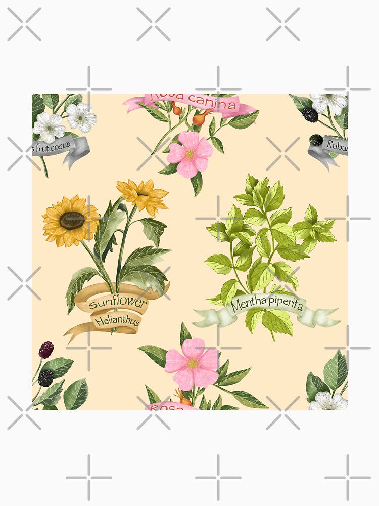 Wild herbs seamless pattern by pinkyfish1010