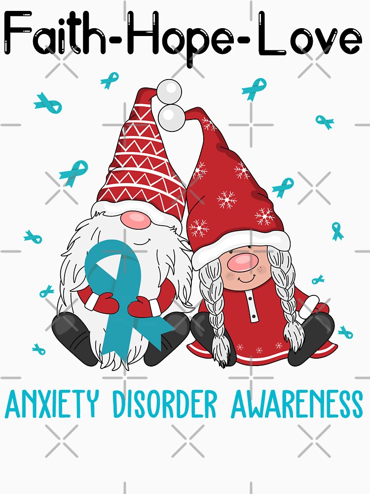 Faith Hope Love Anxiety Disorder Awareness by Sabfit