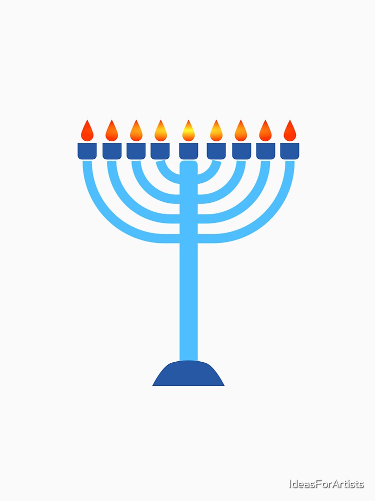 Happy Hanukkah Menorah candles by Inspirationmotivation