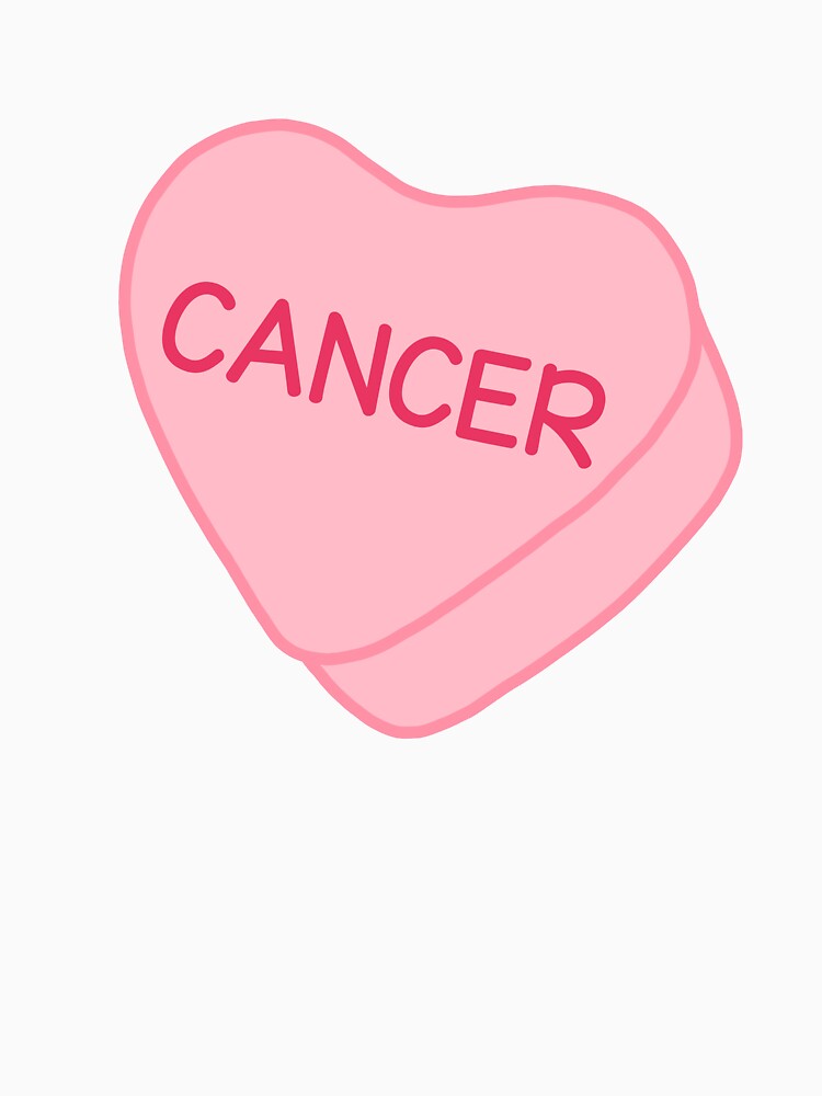 Cancer Pink Candy Heart Sweet Heart Cute by SlimyFish