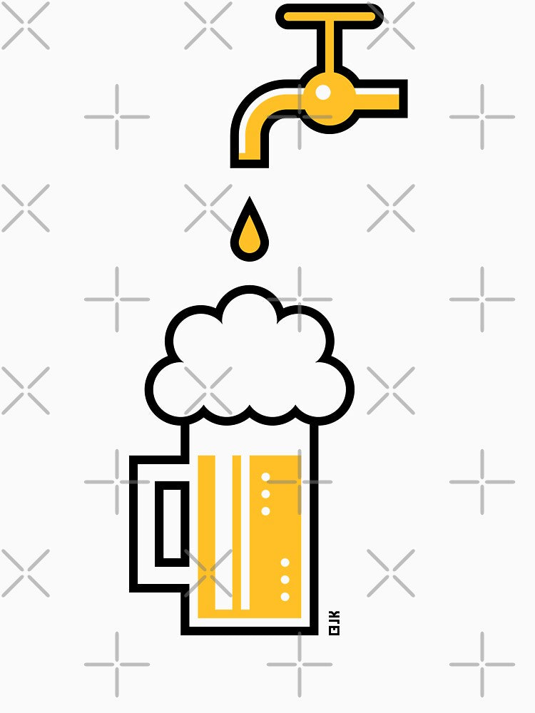 Beer Mug With Tap (Keg Beer / Draft Beer / Draught Beer / 2C) by MrFaulbaum