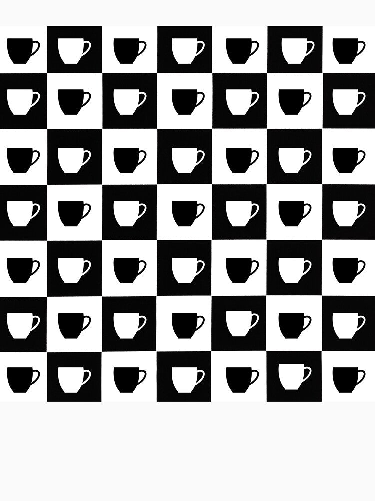 Checkerboard coffee cups by E6Designs