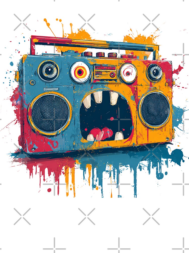 Sonic Scream – Monster Boombox Graffiti Explosion by Alphakenon