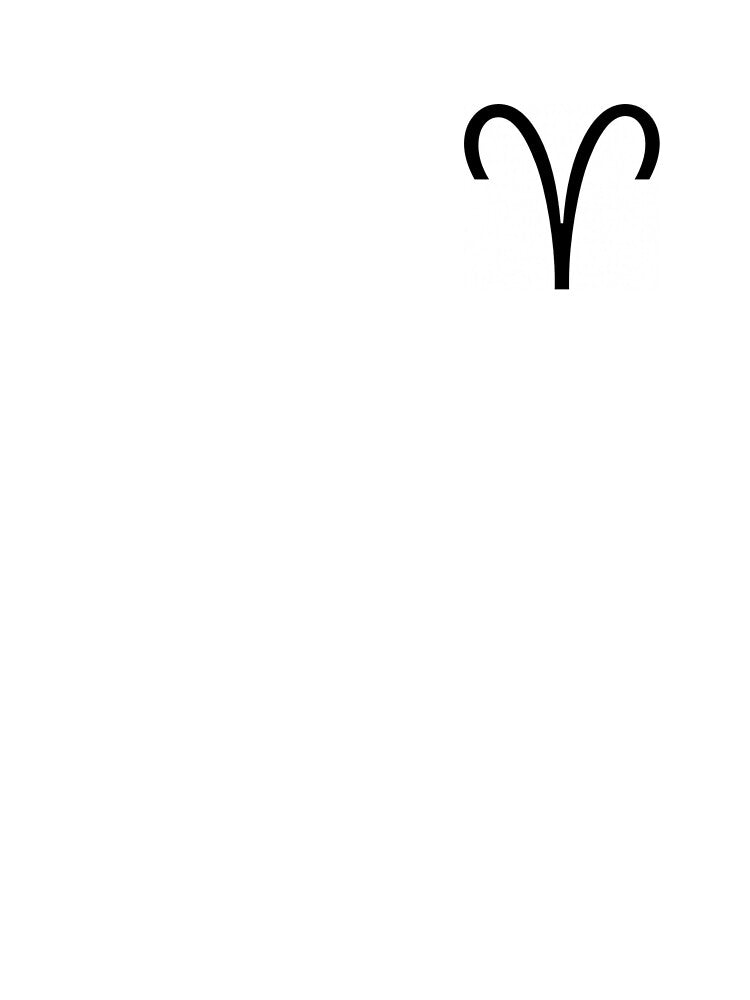 Aries symbol by The Astrology Shop