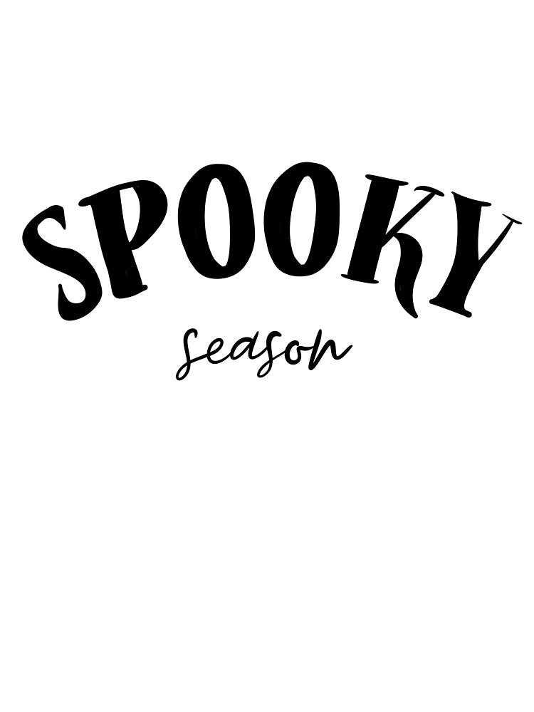 Spooky Season Modern Typography — Minimalist Halloween Arched Lettering by LYAN-STORE