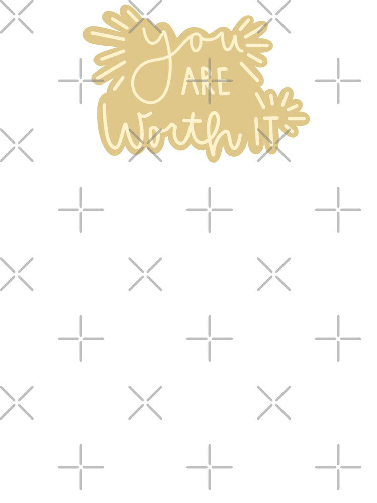 You are worth it-Mustard Yellow by kaylasbubble