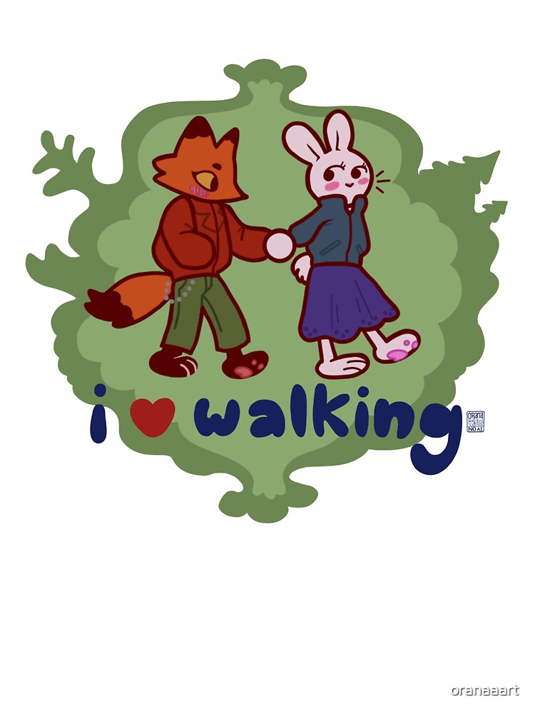 I <3 walking by oranaaart